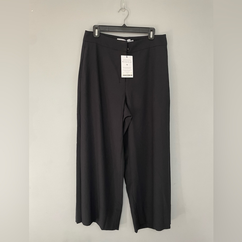 MM Lafleur Women’s Black Dress Pants - The Zhou Culotte - Eco Heavy Soft Wave